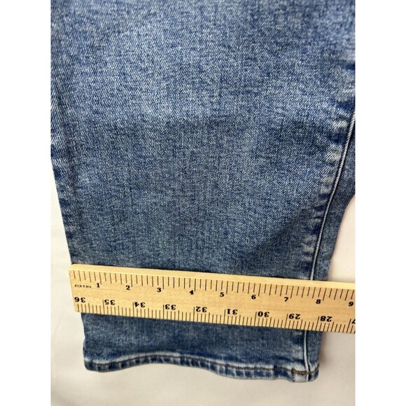 MADEWELL Women's Size 29 Curvy Kick Out Crop Jeans Blue Straight Leg NO697 - Picture 6 of 13